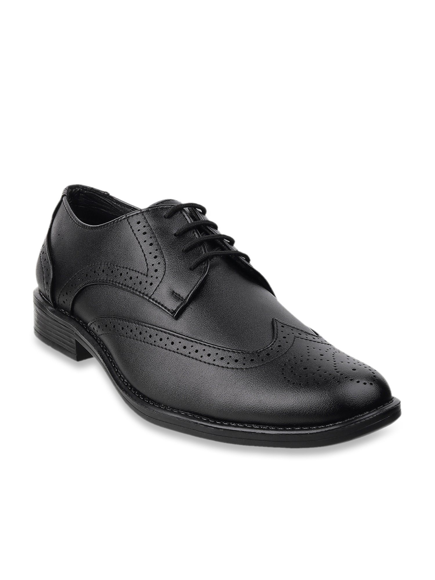 Walkway Men's Black Brogue Shoes