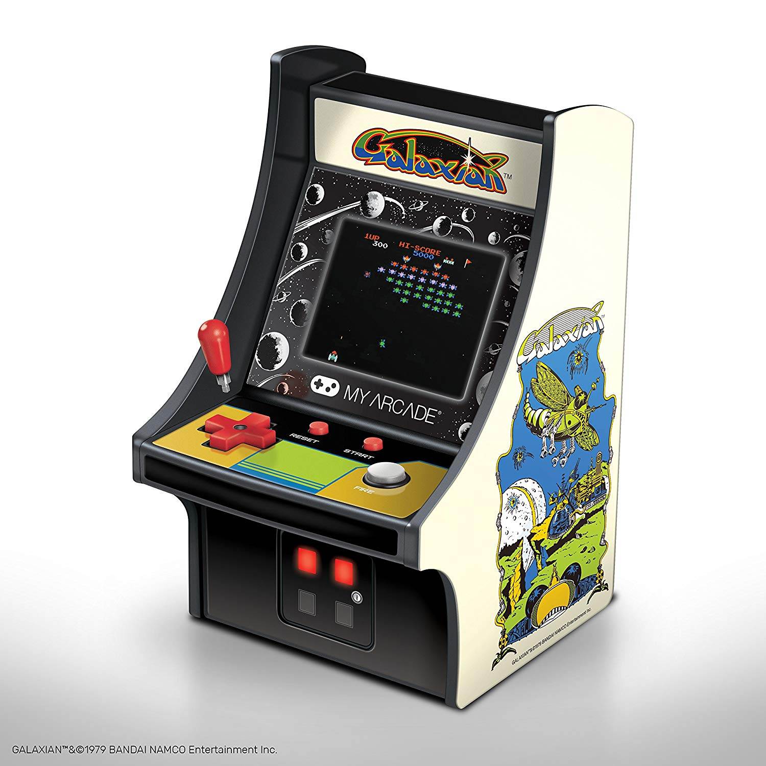 MY ARCADE Bandai Namco GALAXIAN 6" Micro Arcade Machine Portable Handheld Video Game
