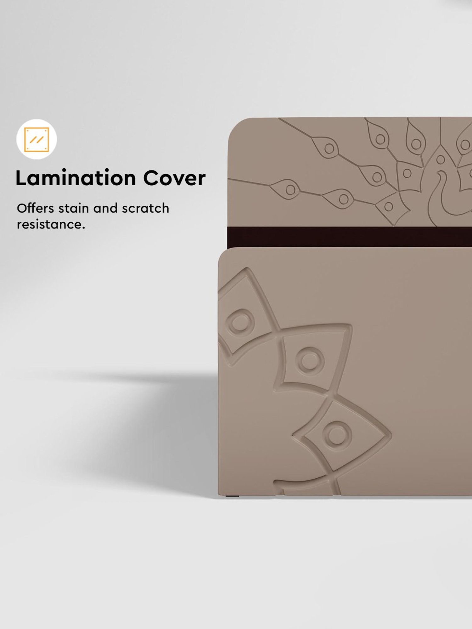 Nilkamal Riva Black Engineered Wood King Size Bed with Storage