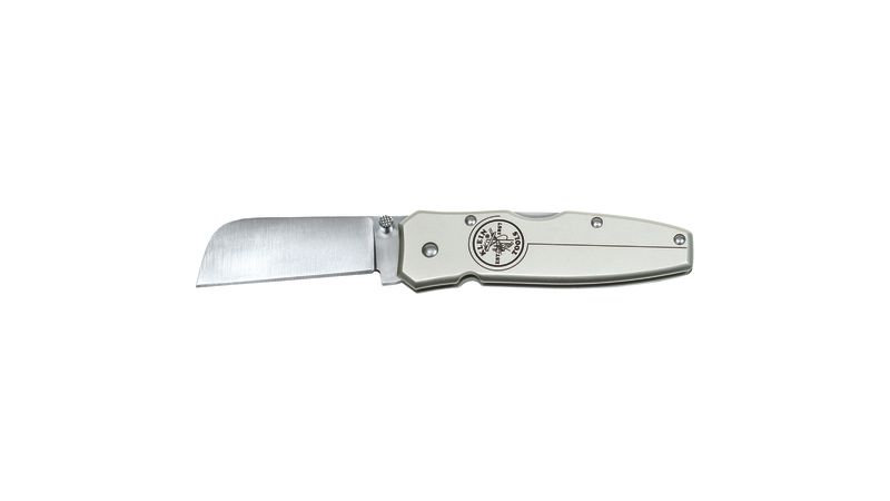KLEIN TOOLS 44007 Lightweight Lockback Knife 2-1/2-Inch Coping Blade, Silver