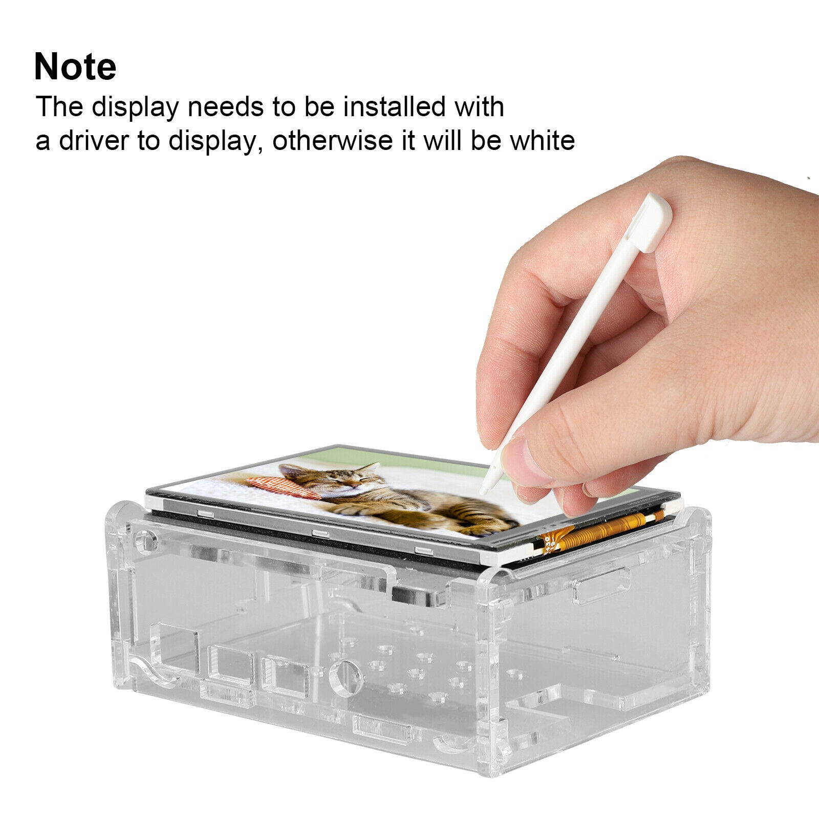 3.5" TFT 6LED Touch Screen Monitor LCD+Case+Touch pen for Raspberry Pi 4 Model B