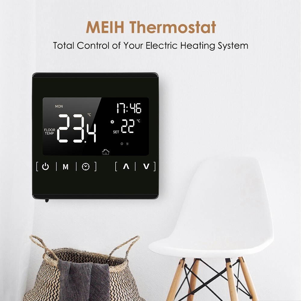 Smart LCD Touchscreen Thermostat for Home Programmable Electric Floor Heating System Thermoregulator AC 85-250V Temperature Controller
