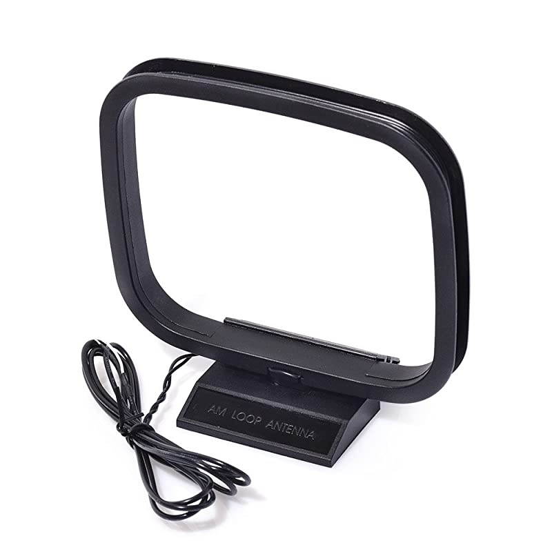 75 Ohm FM Dipole Antenna FM Antenna and AM Loop Antenna for Denon Pioneer Onkyo Yamaha Marantz Indoor HD Radio Bluetooth Stereo Receiver AV Audio Vedio Home Theater Receiver Power Amplifier