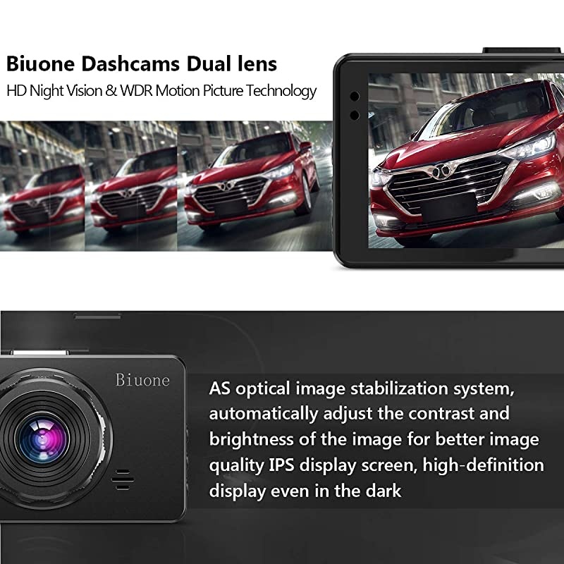 Camera for Cars, Super Night Vision Cam Front and Rear with 32G SD Card, 1080P FHD DVR Car board Camera with G-Sensor, WDR, Parking Monitor, Loop Recording, Motion Detection ?2021 New?