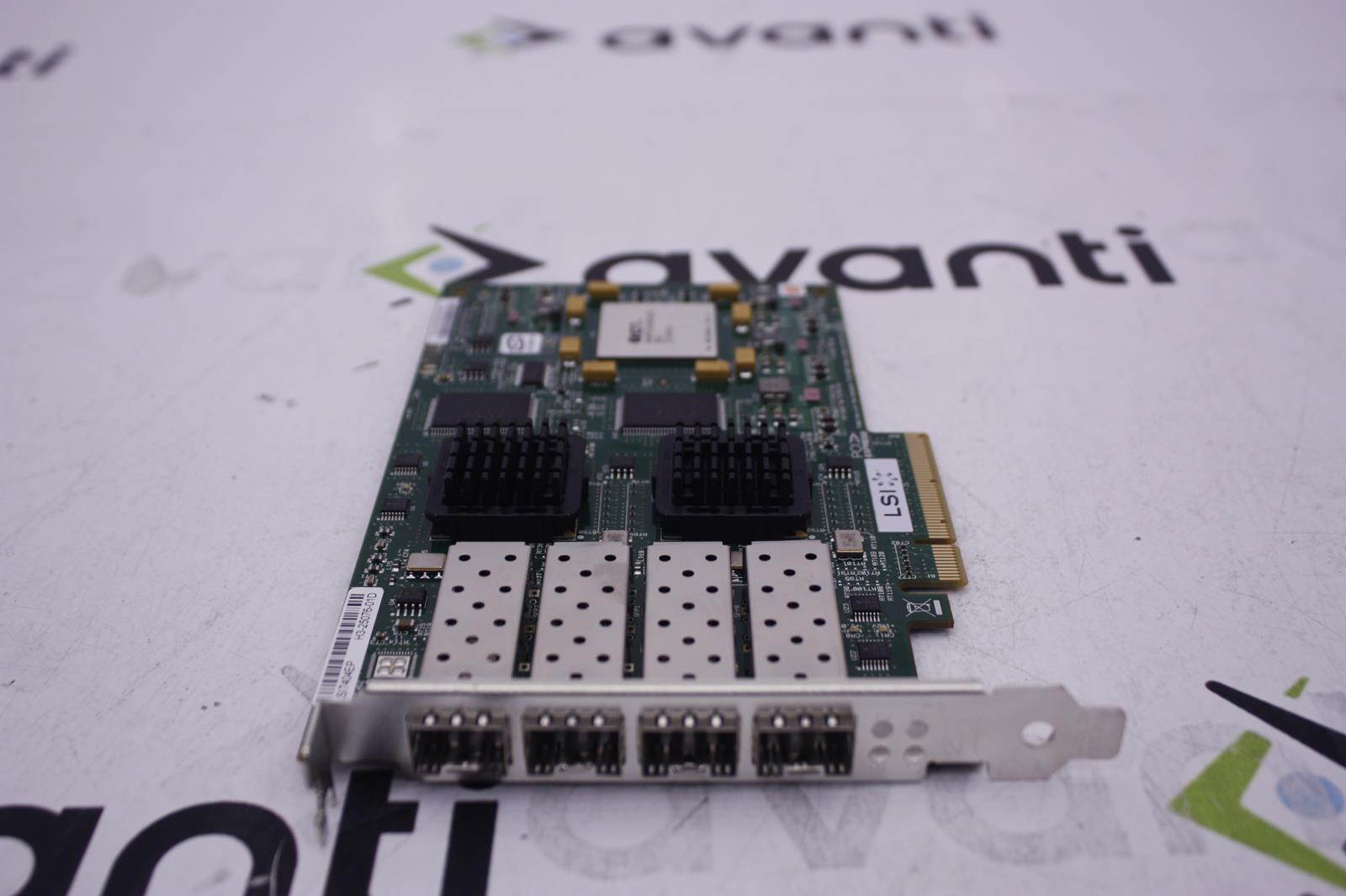 LSI LOGIC H3-25076-01D Quad-Port 4GB FC Fibre Channel Card