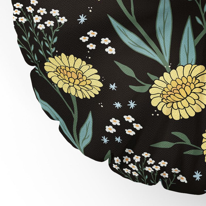 Avenie Dandylion Round Floor Pillow - Deny Desings