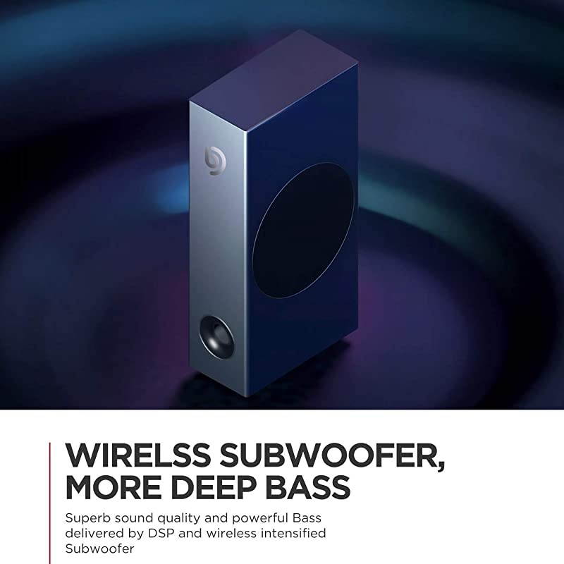 Soundbar with Wireless Subwoofer, 150W 2.1 CH Sound Bars for TV, Bass Adjustable, Works with 4K & HD TV, Clear Treble,Bluetooth 5.0 Speaker Surround Sound for Home Theater