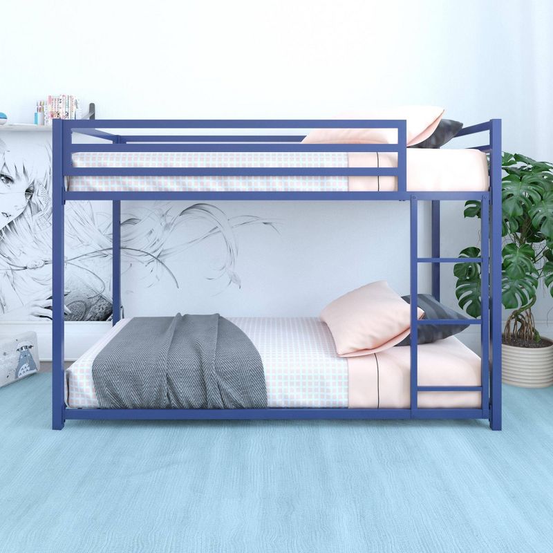 Twin Max Metal Bunk Bed Blue - Room & Joy
