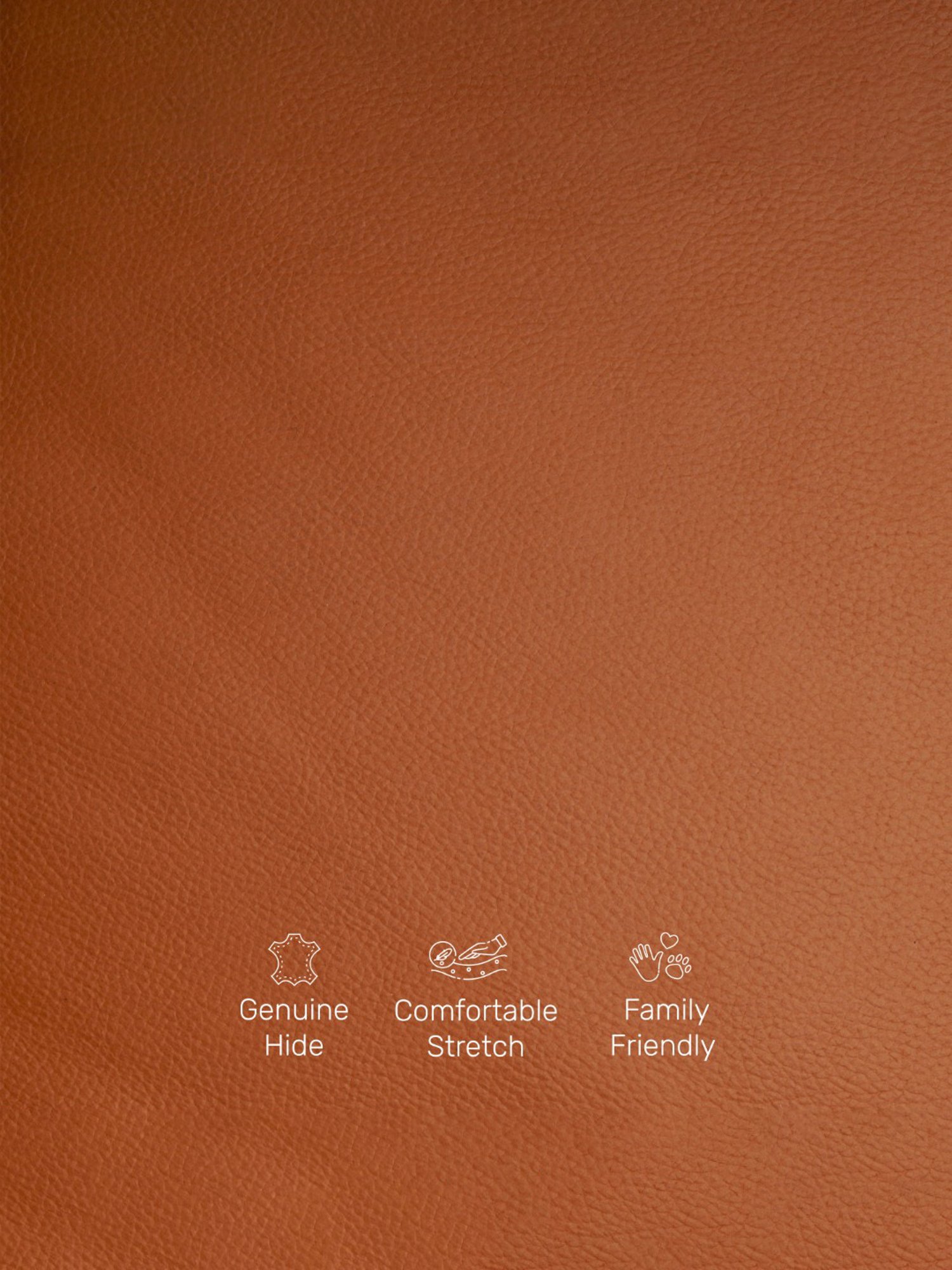 Durian Hensley Contemporary Tan Brown Leather 3 Seater Sofa