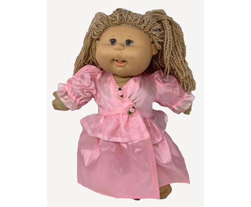 The Queen's Treasures Little House on the Prairie Green Calico Dress, Bonnet & Apron for 18" American Girl Dolls