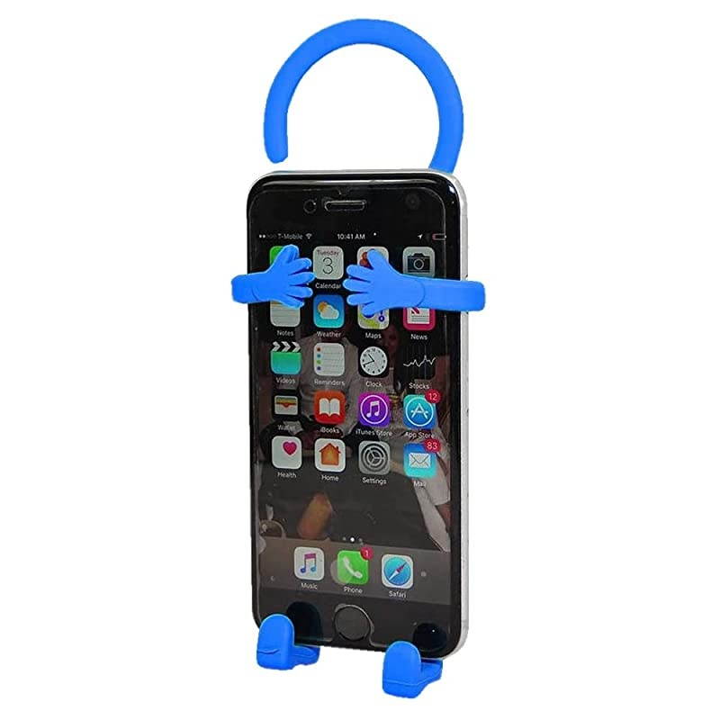 Silicon Flexible Cell Phone Holder, (Turquoise)