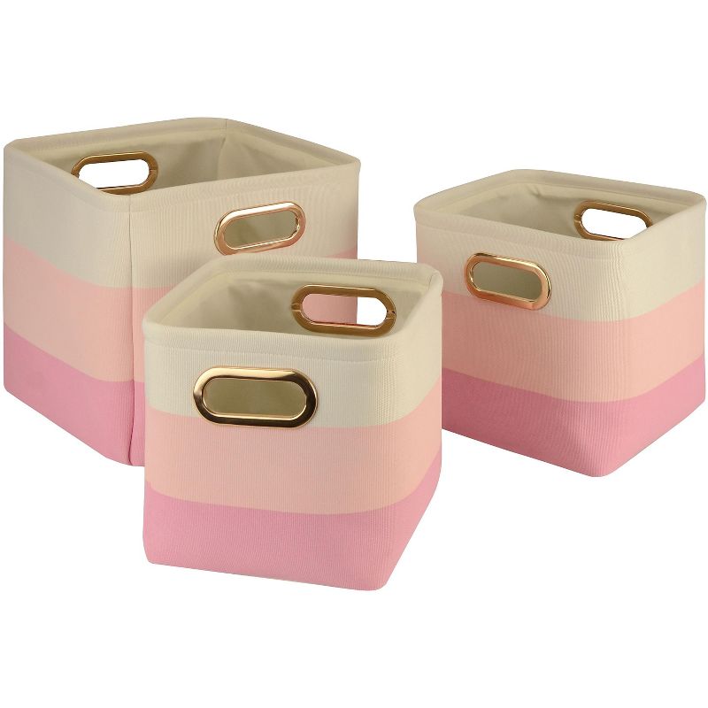 Global 3 PC CANVAS BASKET SET 3PC-CBS