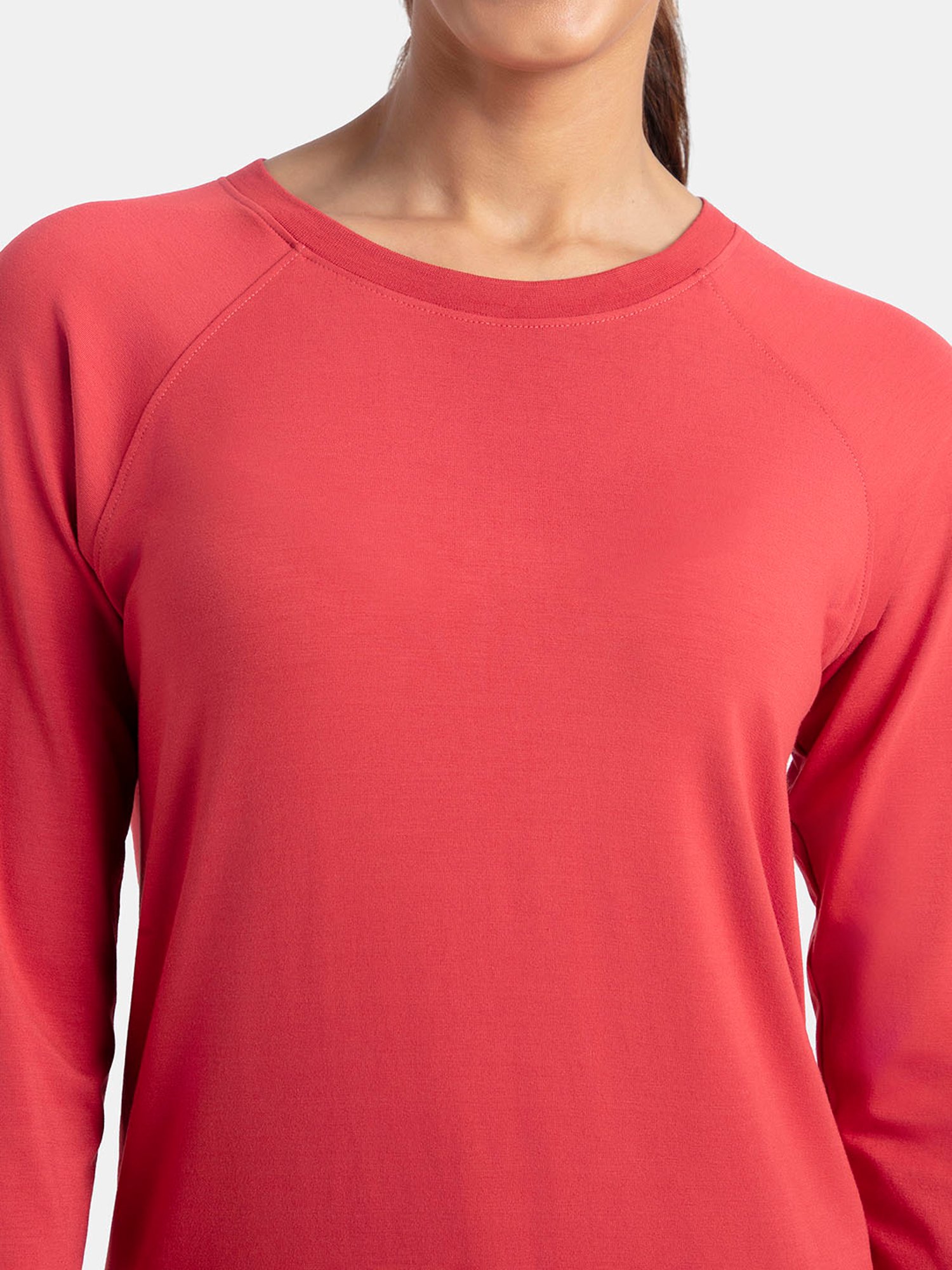 Jockey AW14 Women's Super Combed Cotton Viscose Regular Fit Solid Three Quarter Sleeve T-Shirt