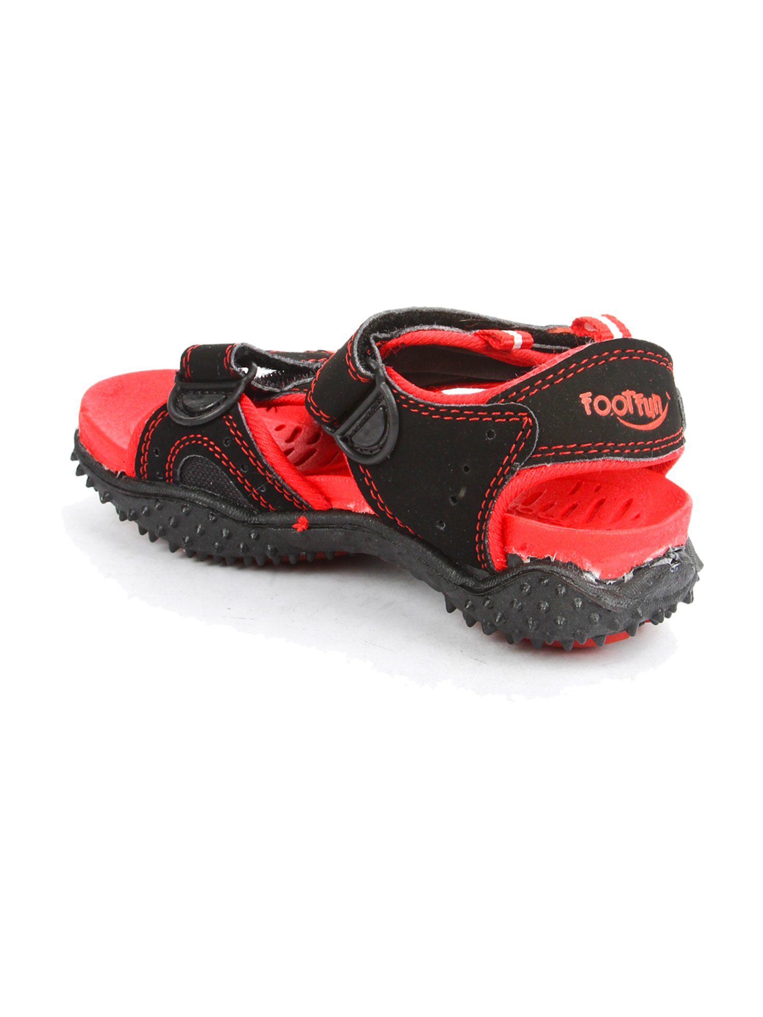 Foot Fun by Liberty Kids Black Floater Sandals