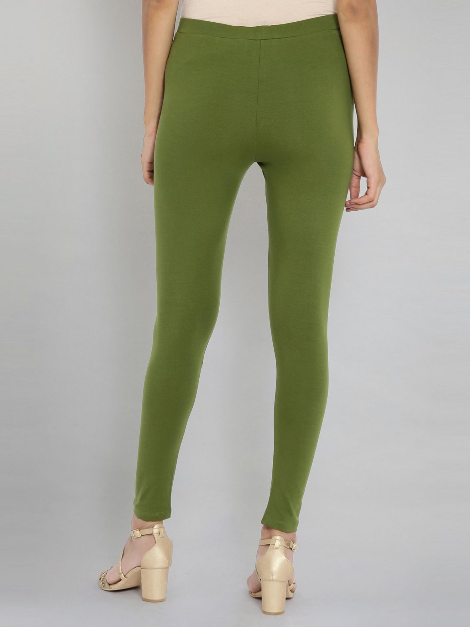 Wishful by W Olive Green Skinny Fit Leggings