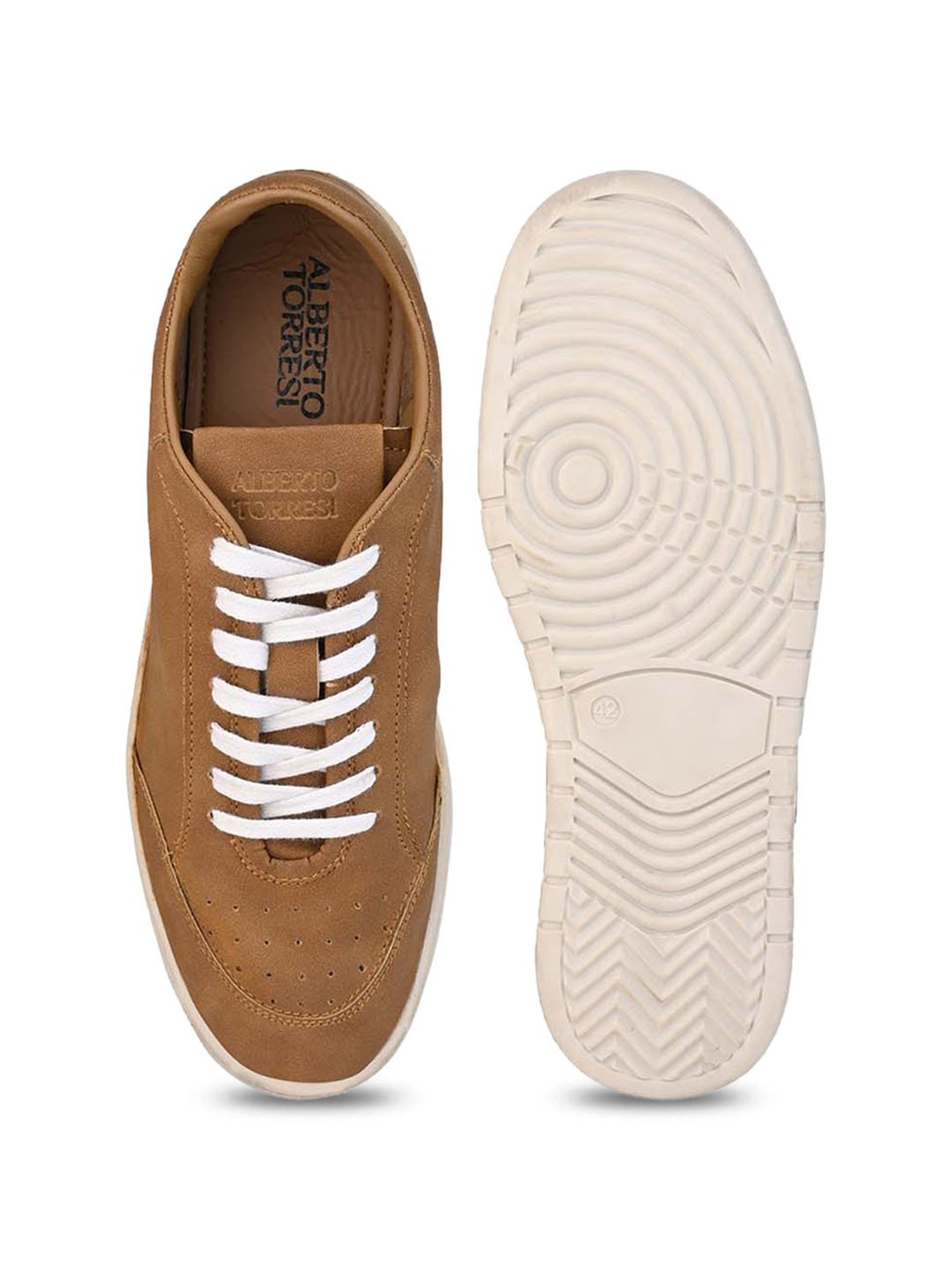 Alberto Torresi 
 Men's Tan Casual Sneakers