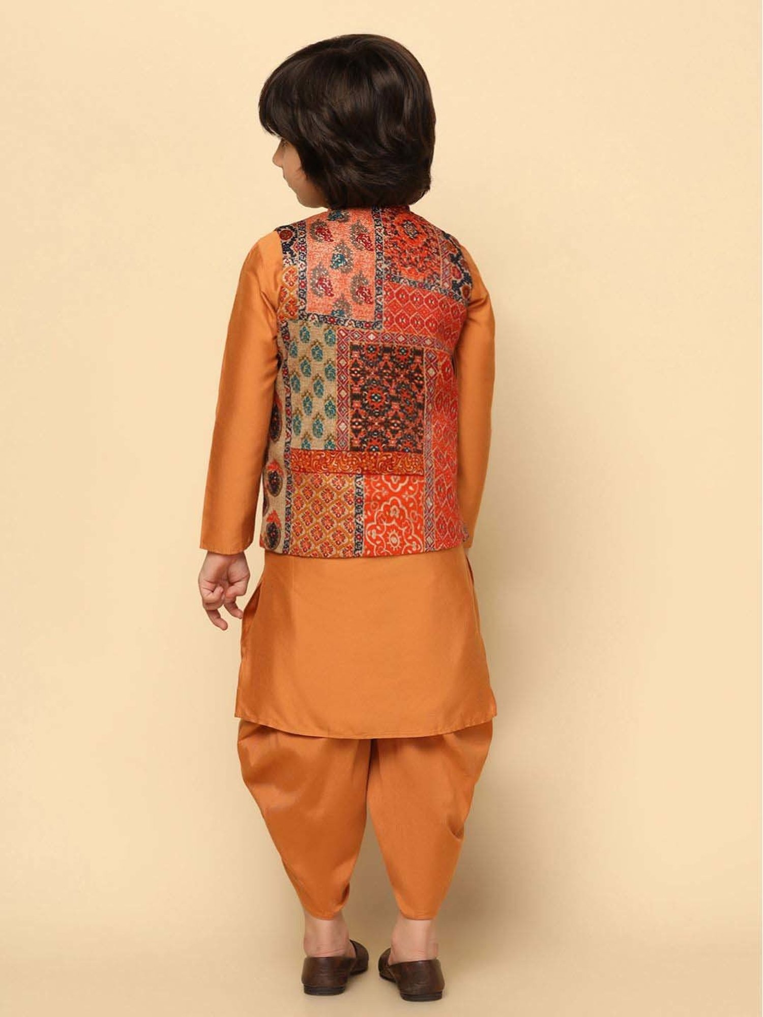 KISAH Kids Multicolor Printed Full Sleeves Kurta Set