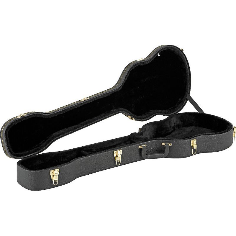 Musician's Gear Electric Bass Case Violin Shaped Black
