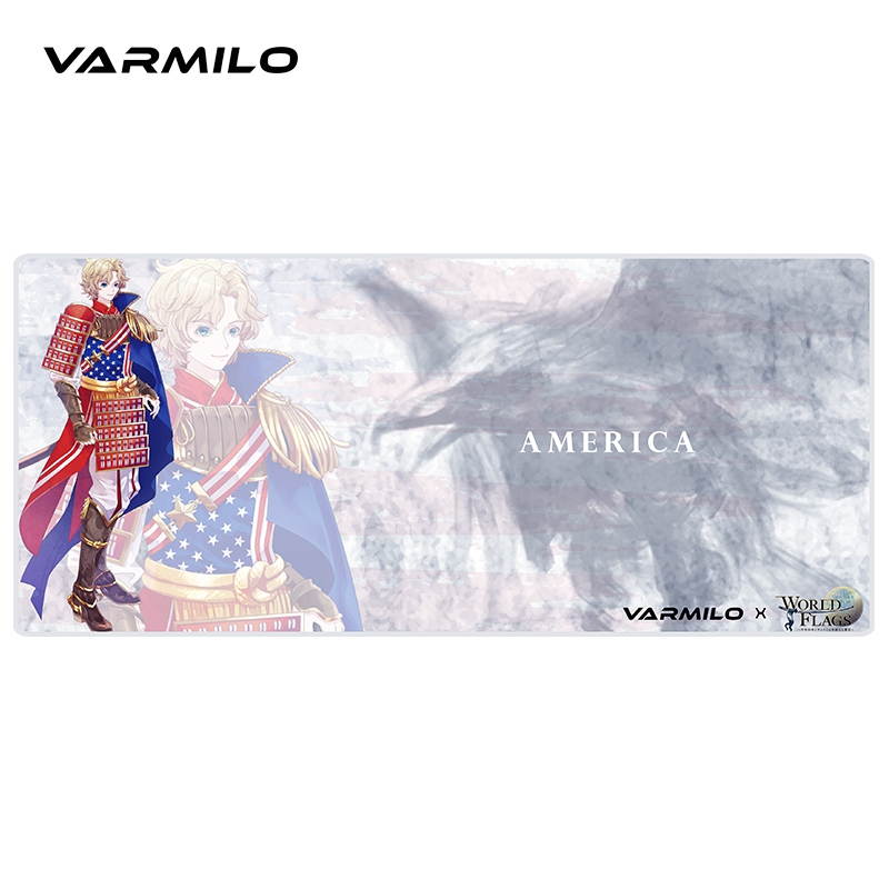 Varmilo X WORLD FLAGS XL  Gaming Mouse Pad 900X400X3mm for Gaming and  Home Use -America Theme