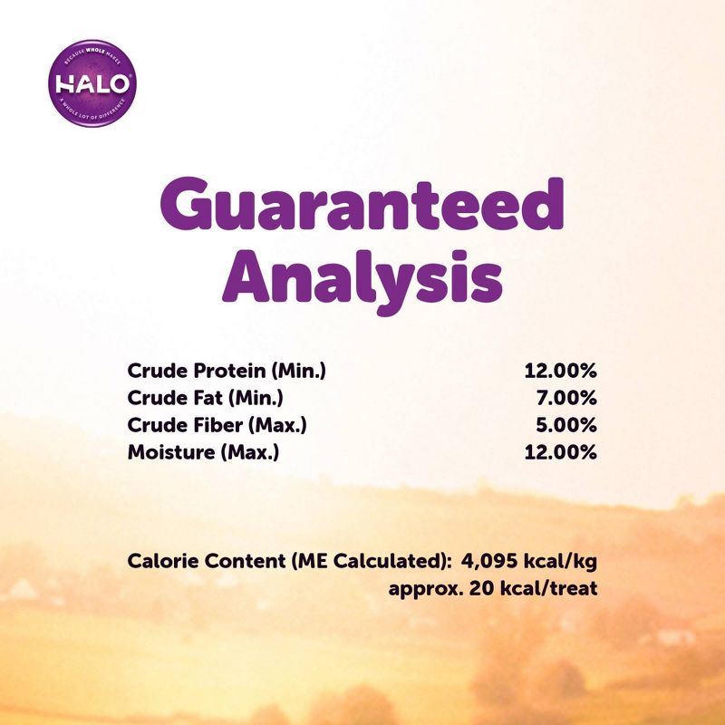 Halo Healthsome Garden of Vegan Sweet Potato Cookie Dry Dog Treat - 8oz