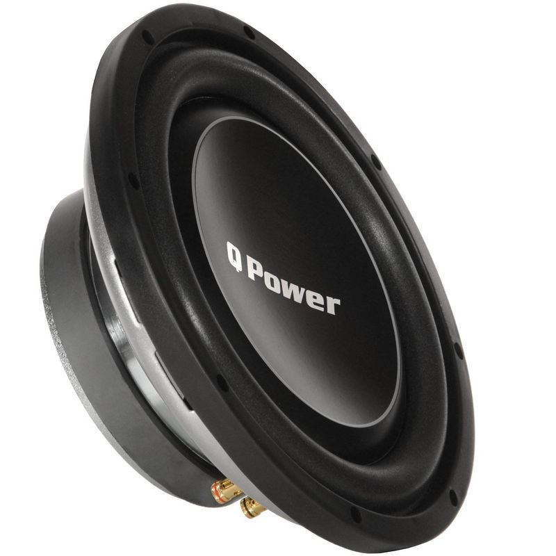 Q Power Deluxe 12 Inch Shallow Mount 1200 Watt Flat Car Subwoofer | QPF12-FLAT