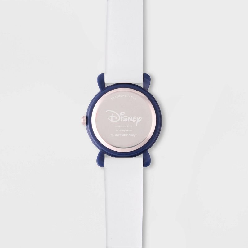 Kids' Disney Toy Story 4 Woody Plastic Time Teacher Silicone Strap Watch - White