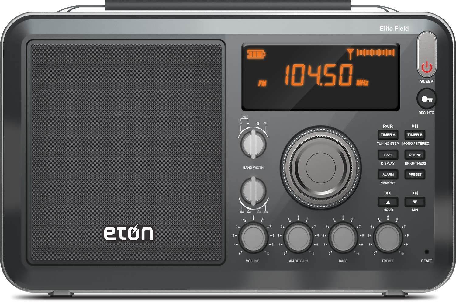 Eton Elite Field AM/FM/Shortwave Desktop Radio with Bluetooth