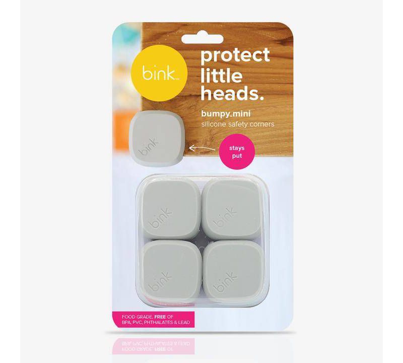 Bink Bumpy Silicone Safety Corners - Gray 4pk