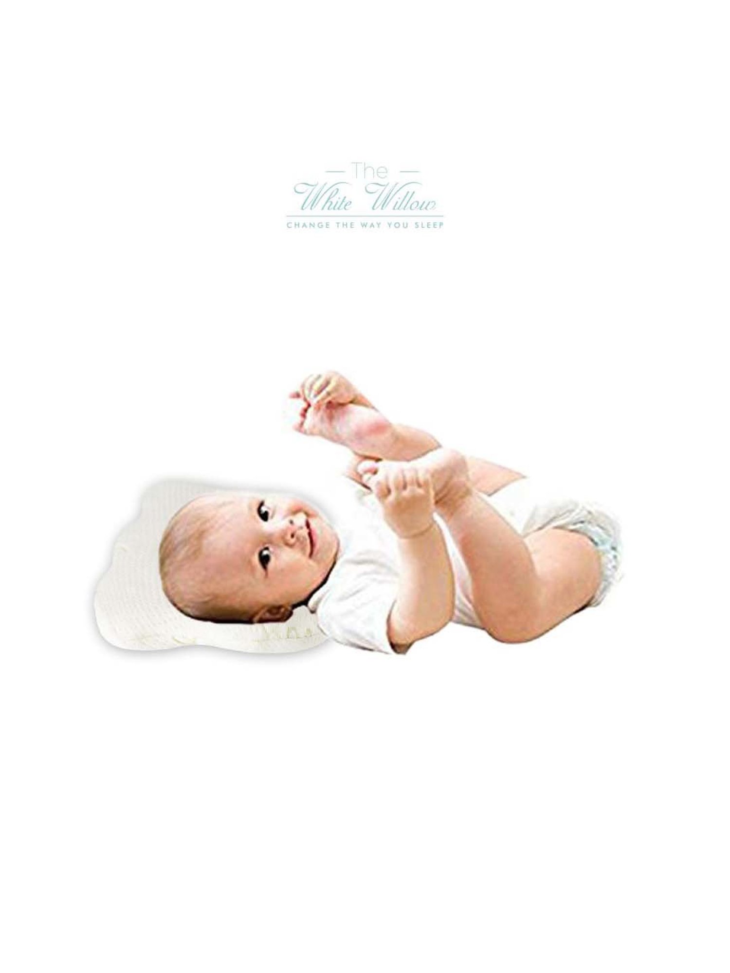 The White Willow White Infant Head Support Pillow - Set of 1