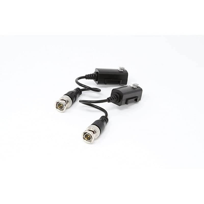 Pairs CCTV Balun for BNC Video Transmission via Cat 5e / Cat 6, Support 4K Video with Built-in Transient Voltage Surge Protection Pairs