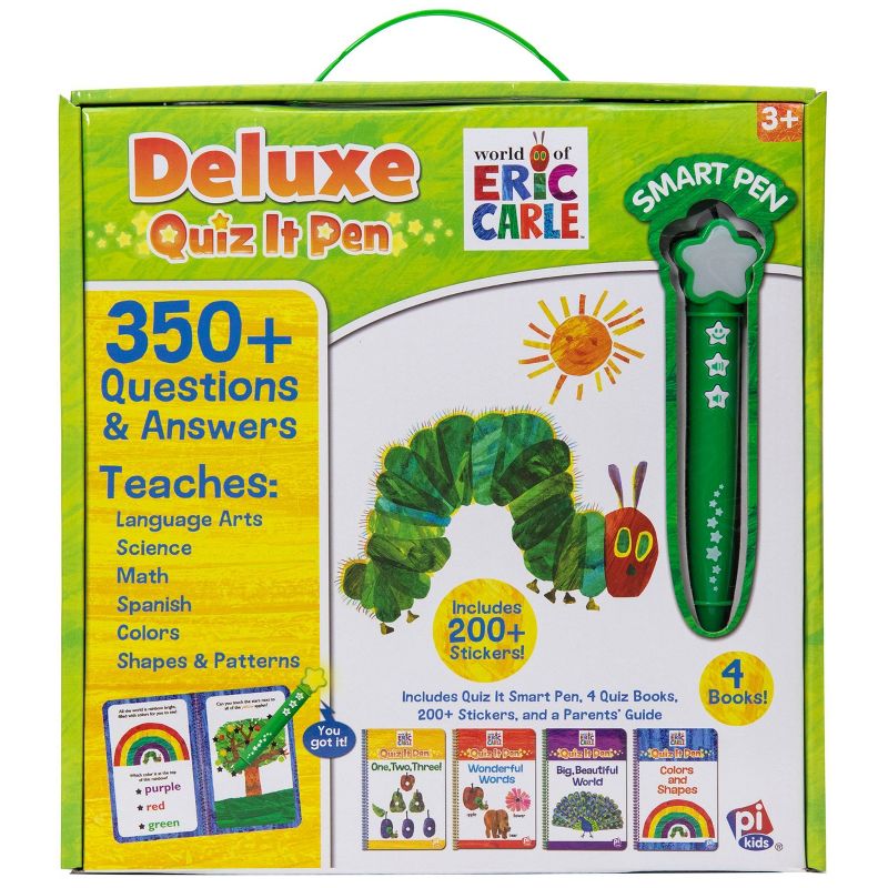 Pi Kids Eric Carle Deluxe Quiz It Pen with 4 Books and Bonus Stickers
