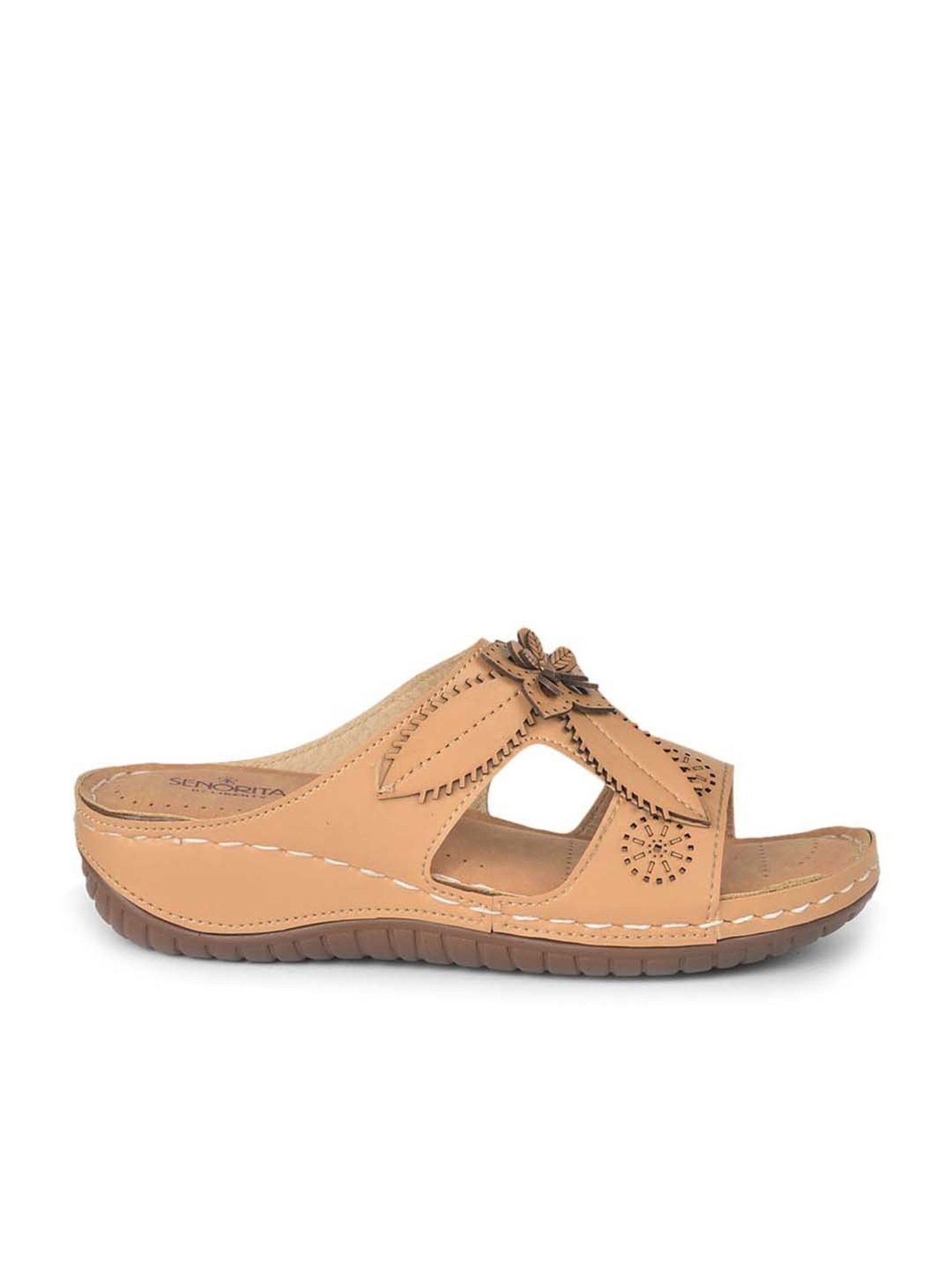 Senorita by Liberty Women's Beige Casual Wedges