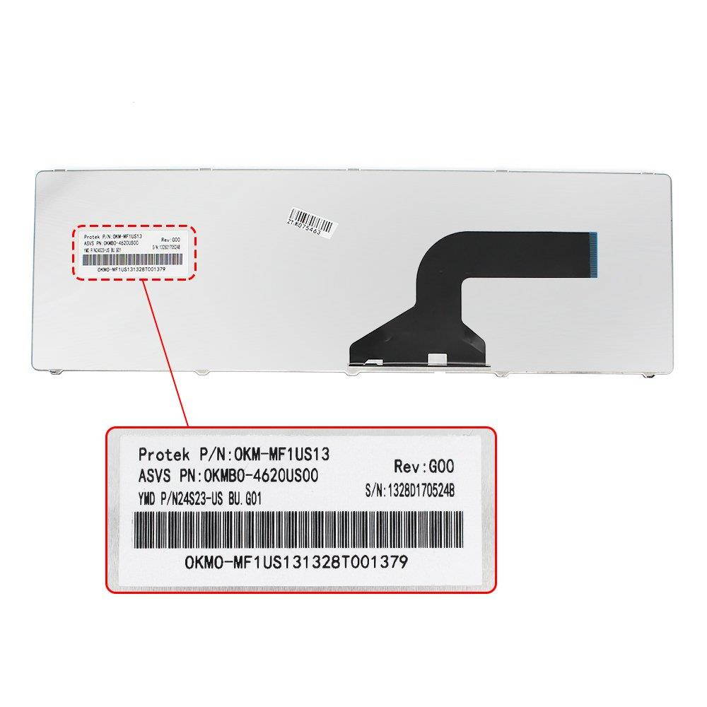 YEECHUN Black US Keyboard for ASUS F50 K52 K52J K52JK K52JR K52F K55N F50S F50Q F5OZ F70SL F70 X54 X54L X54XI X54XB X54H X54HY X54HR A54L X54C X54LY New P/N 130910203 SG-38530-XUA