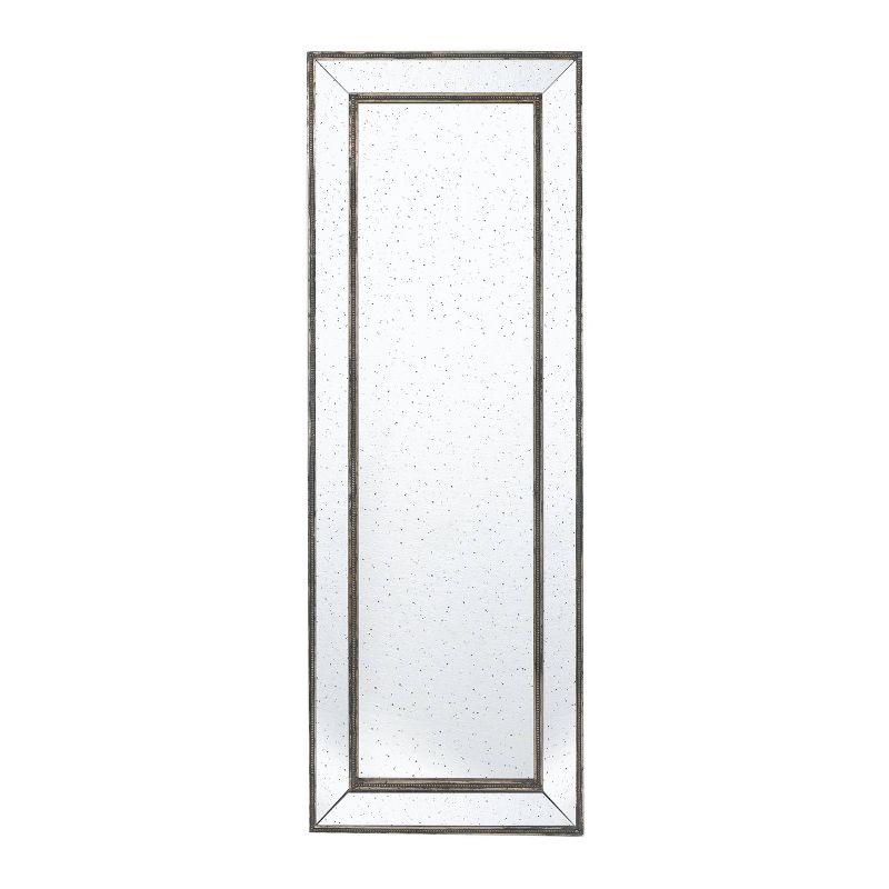 15"x51" White Full Length Over The Door Mirror White - Patton Wall Decor