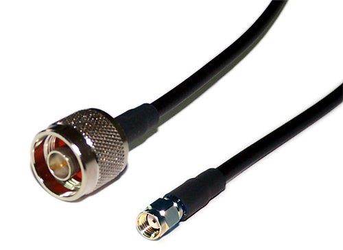 Times Microwave LMR-240 Wireless 802.11 WiFi Router Antenna Extension Cable - RP-SMA male to N male Connectors - 20 FT