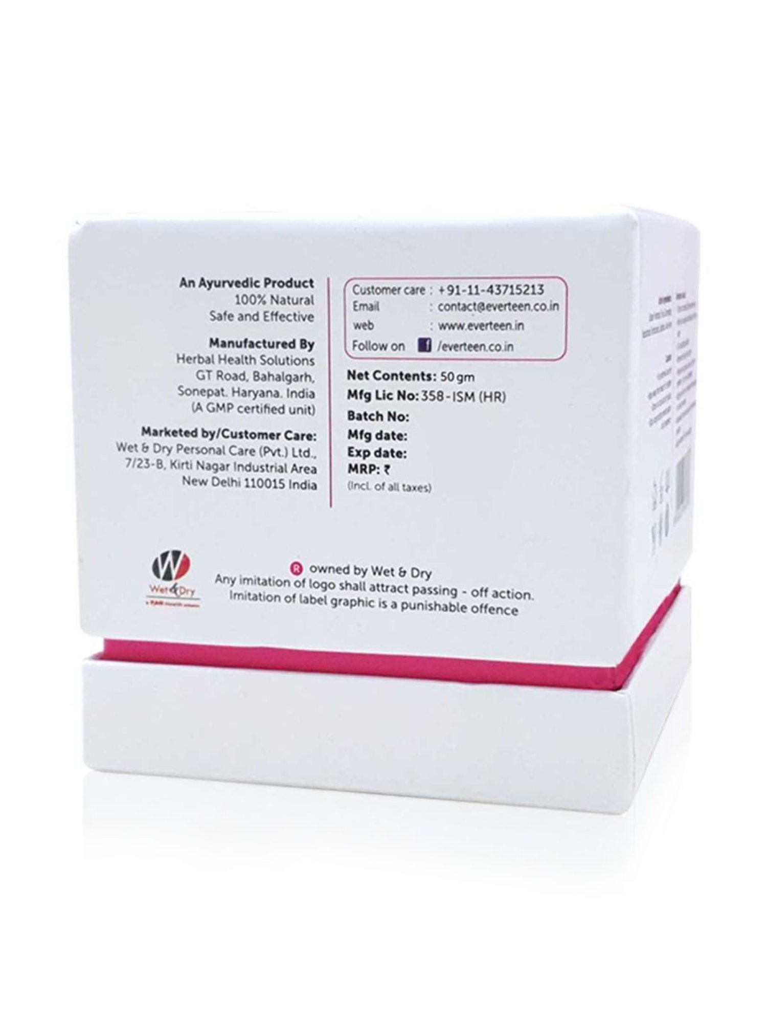 everteen Vaginal Tightening & Revitalizing Gel for Women - 1 Large Pack - 50 gm