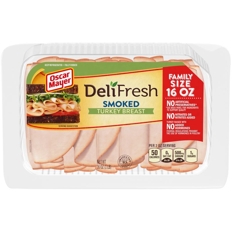 Oscar Mayer Deli Fresh Sliced Smoked Turkey Breast - 16oz
