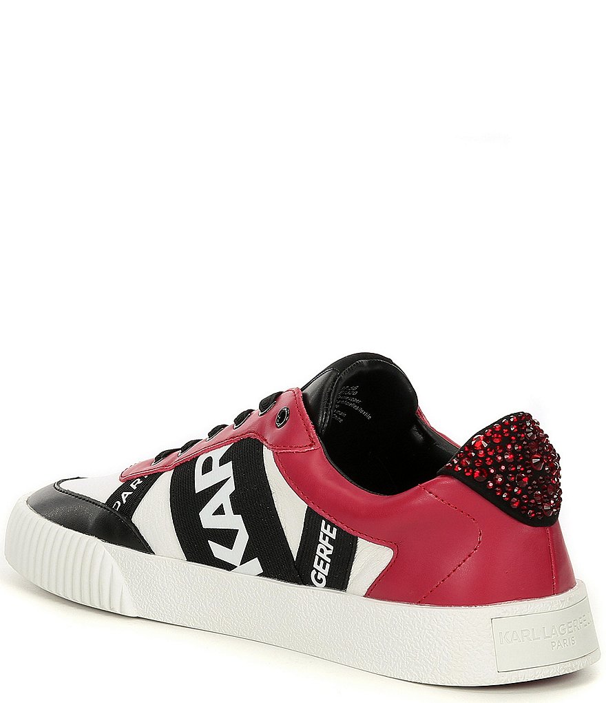 KARL LAGERFELD PARIS Jaylee Logo Printed Lace-Up Sneakers