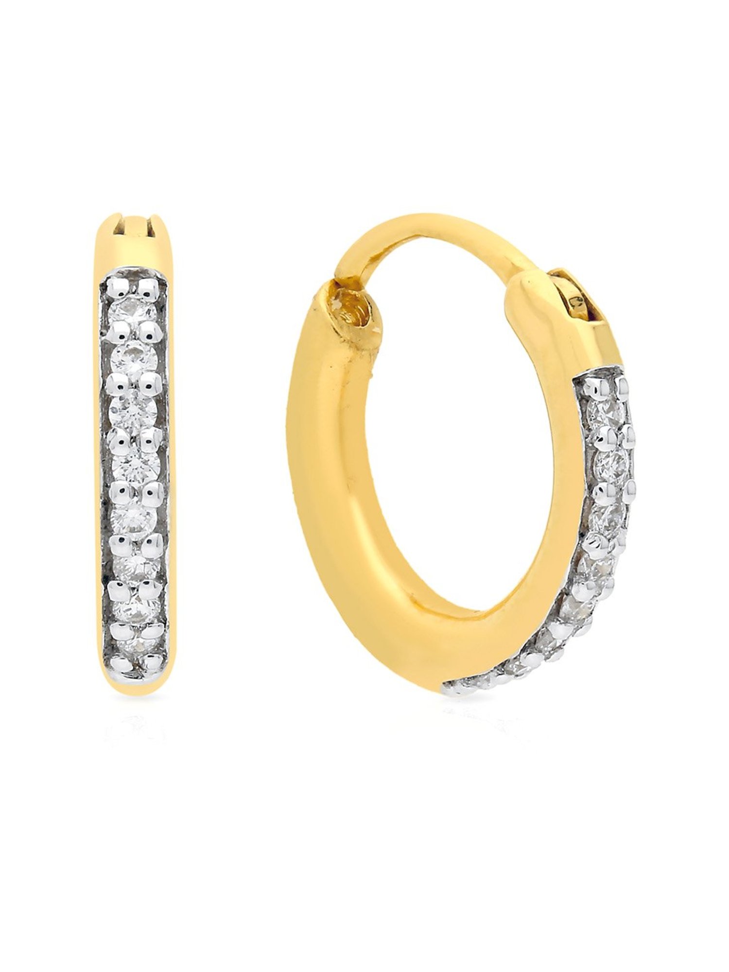 P.C. Chandra Jewellers 18 kt Gold & Diamond Earrings