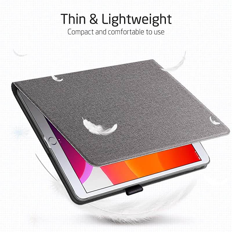 for iPad 102 Case Urban Premium Folio Case for iPad 7th Generation 102 2019 Builtin Pencil Holder Book Cover Design MultiAngle Viewing Stand Auto SleepWake Twilight