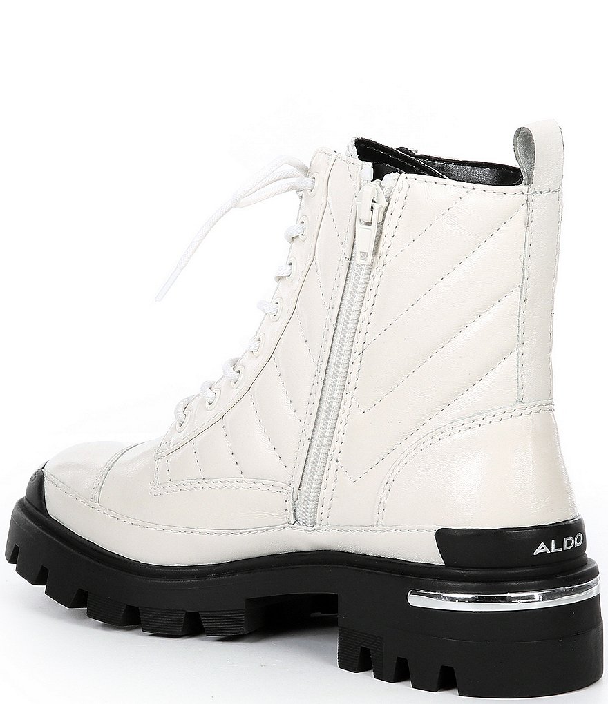 bionica Denali 2 Collection Derinda Waterproof Leather Block Heel Lug Sole Combat Booties