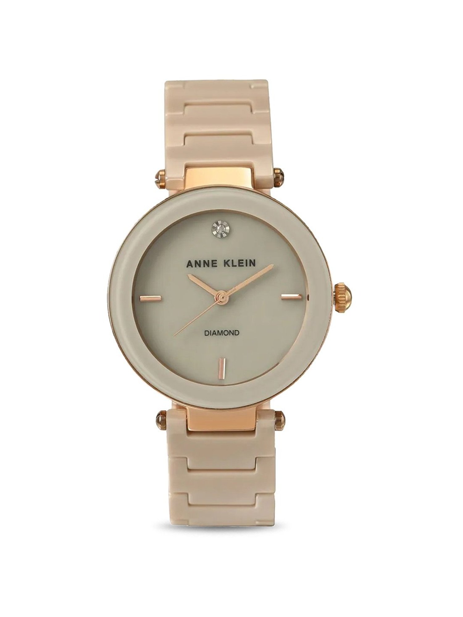 Anne Klein NDAK1018RGTN Ceramics Analog Watch for Women