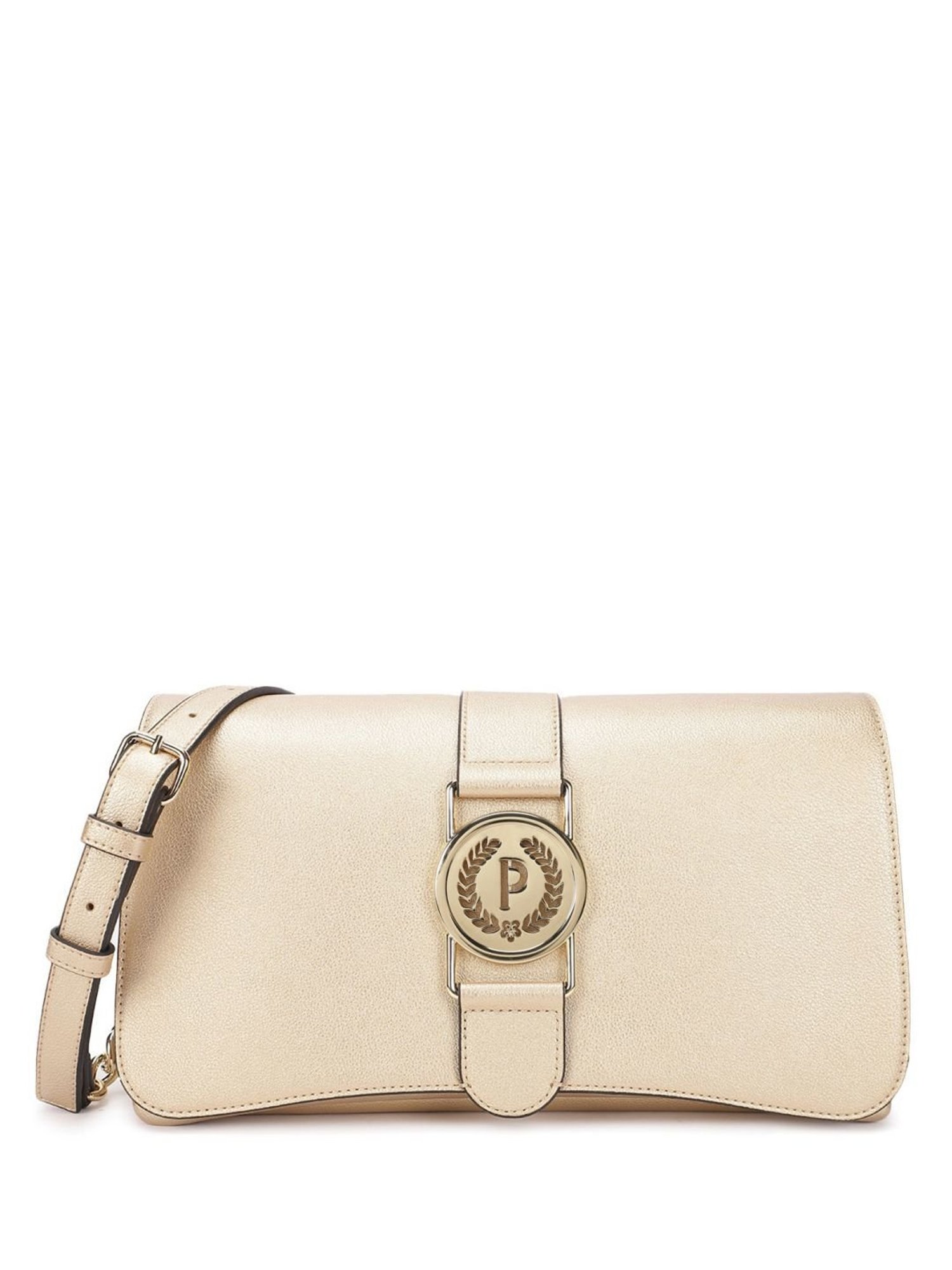 Pollini Gold Large Cross Body Bag