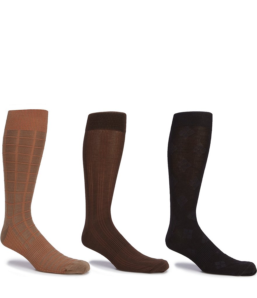 Roundtree & Yorke Extended Size 3-Pack Socks