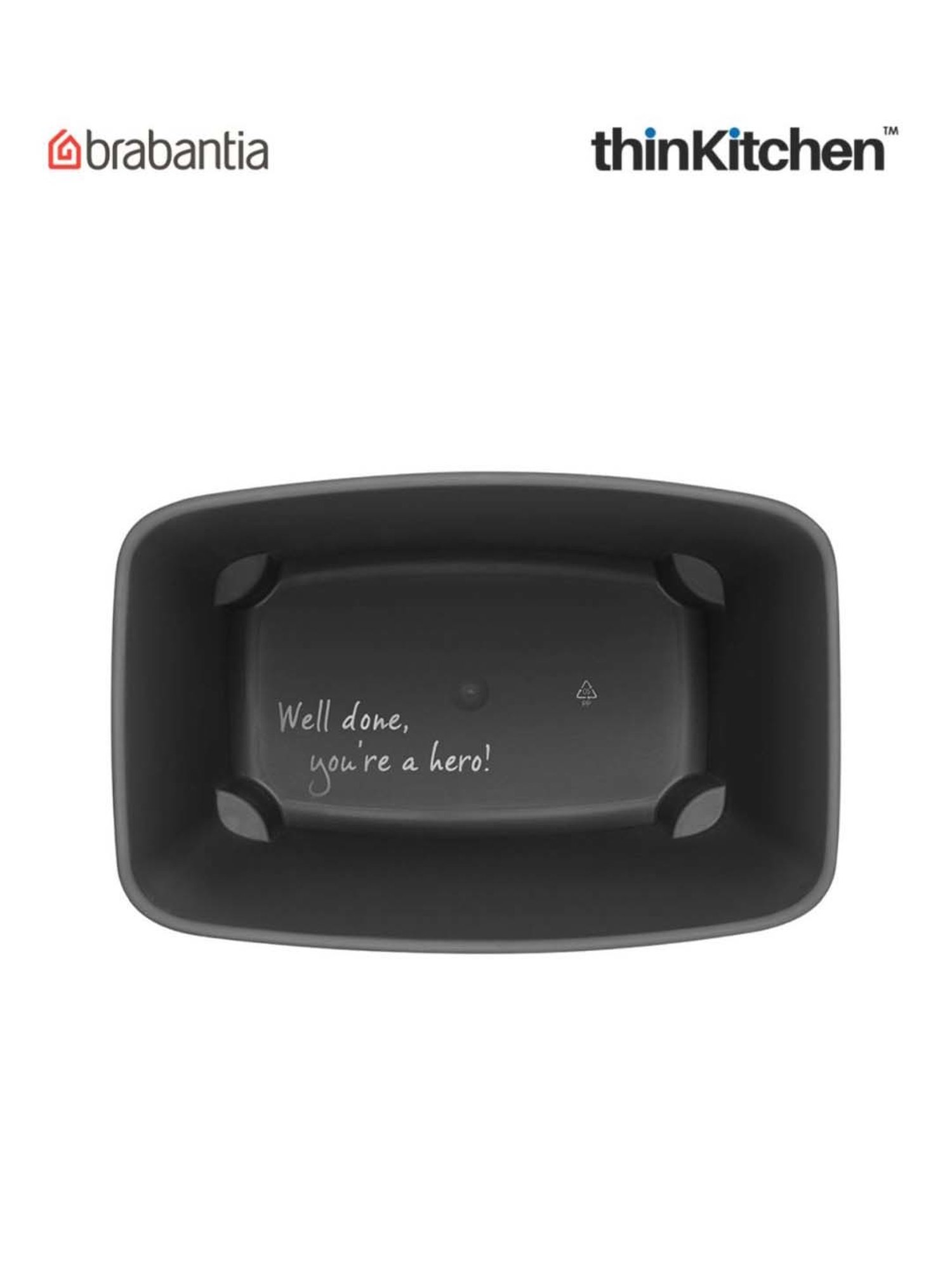 Brabantia Green Plastic Sort & Go Waste Bin (3 L)