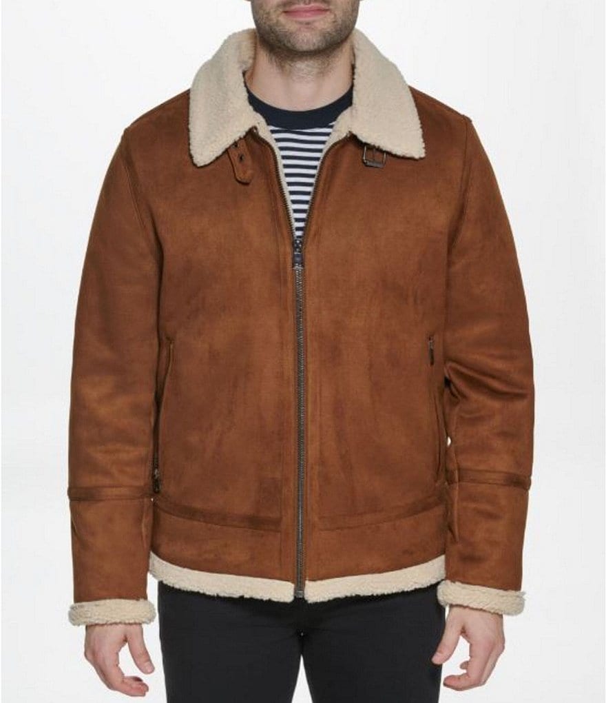 Calvin Klein B-3 Faux-Shearling Jacket