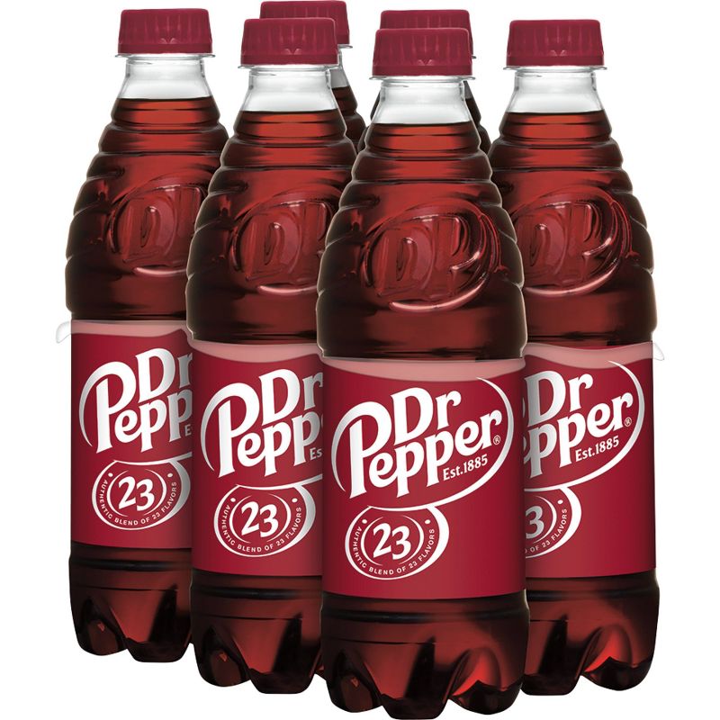 Dr Pepper Soda - 6pk/0.5 L Bottles