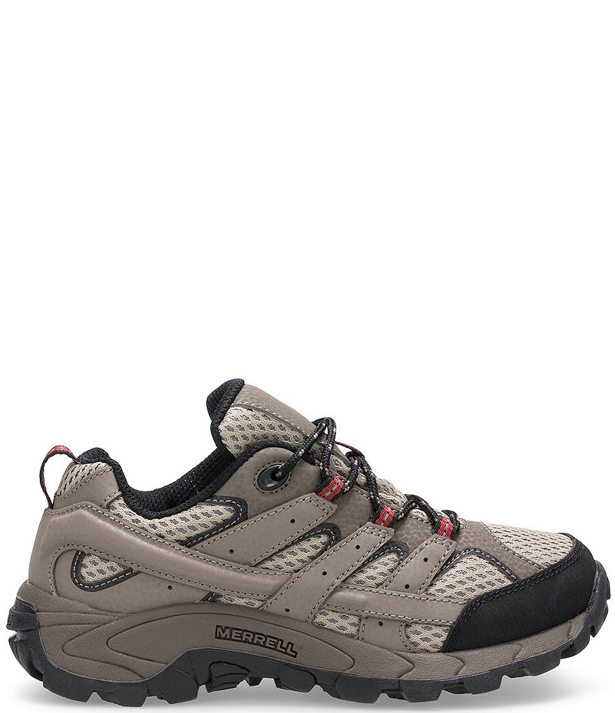 Merrell Boys' Moab 2 Low Lace Suede and Mesh Shoe (Toddler)