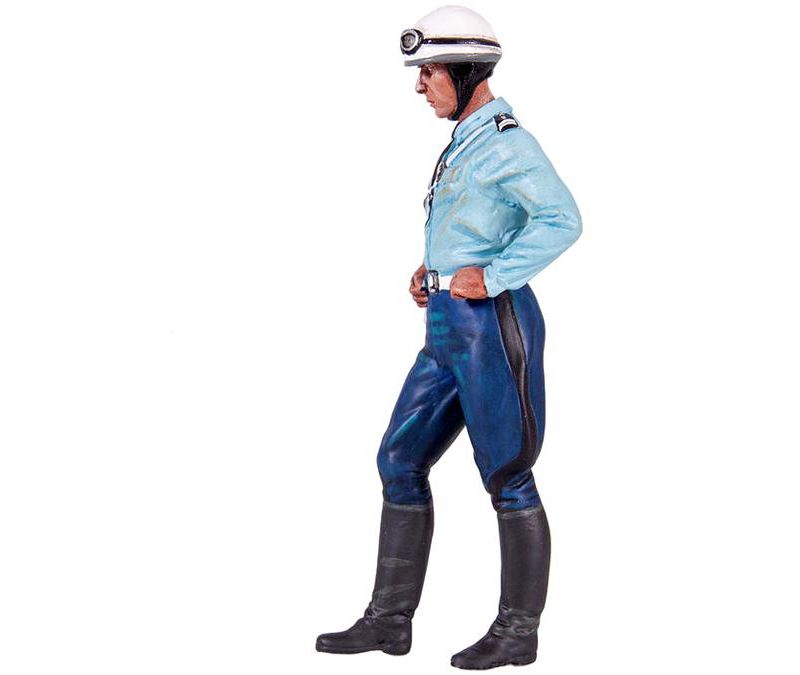 1975-1980 Michel French Police Motorcycle Officer Figurine for 1/18 Scale Models by Le Mans Miniatures