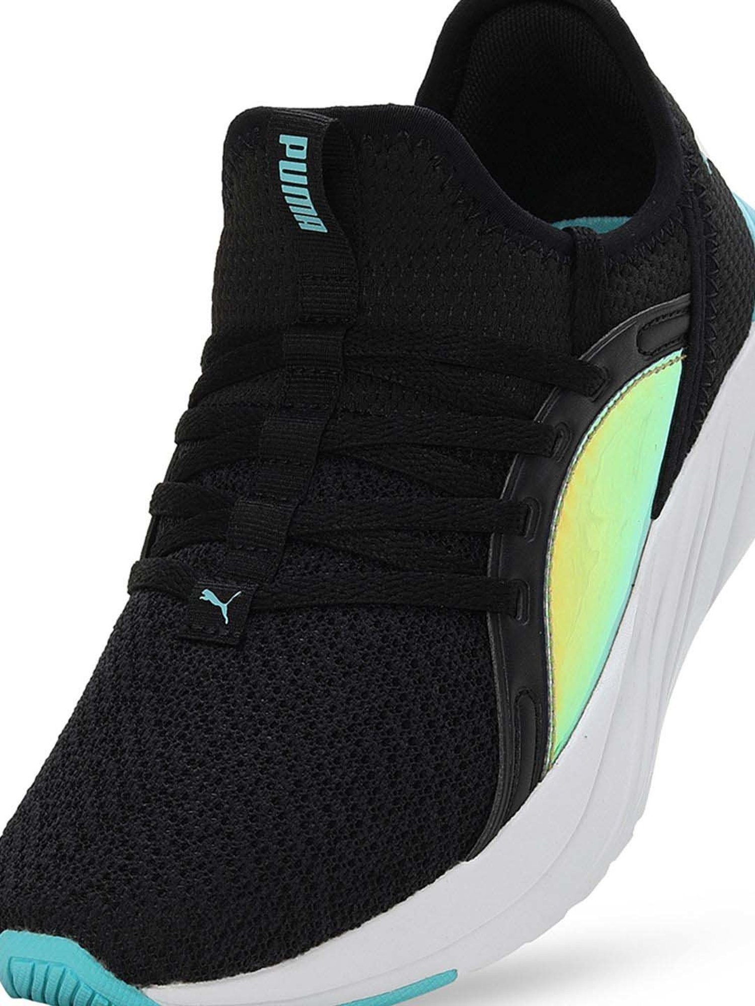 Puma Kids Softride Sophia 2 Crystal Black & Blue Running Shoes
